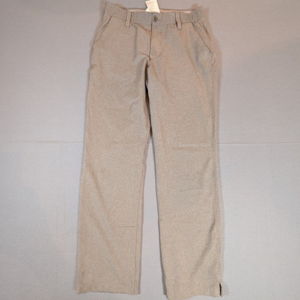 Under Armour‎ Loose Fit Chino Golf Pants Men's 32x32 Gray Flat Front UA Tech